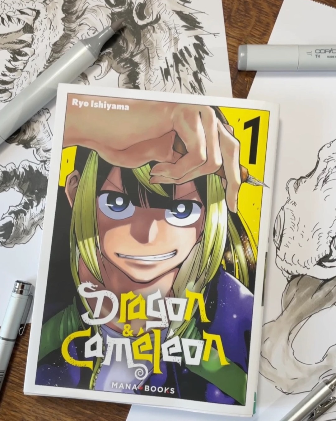 Couverture du manga Dragon & Caméléon, Mana Books