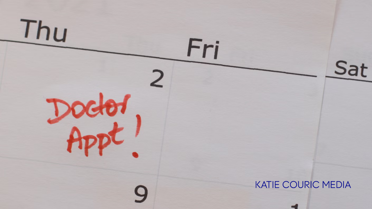 calendar with large red note