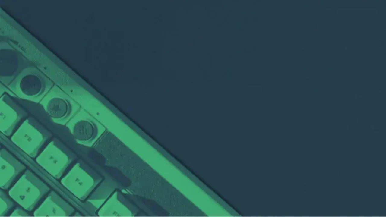 keyboard in the corner