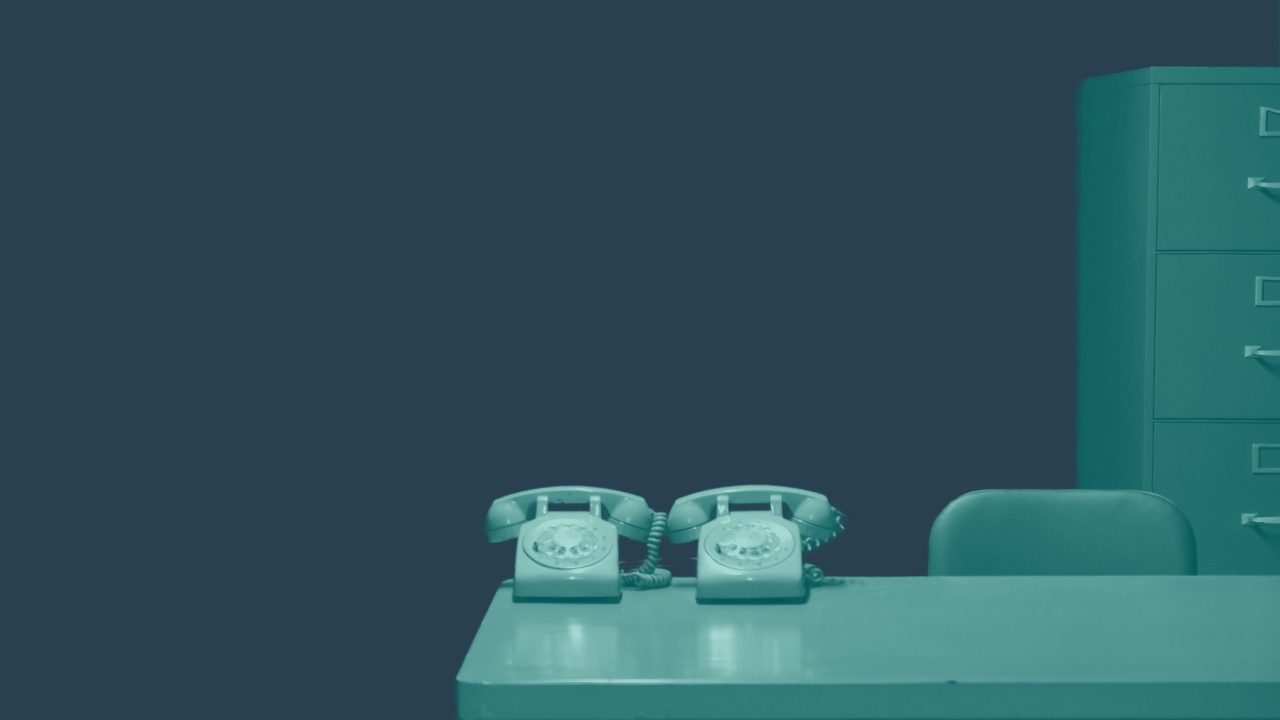A picture of two phones and you have to maker the call to do lead gen in-house or outsource