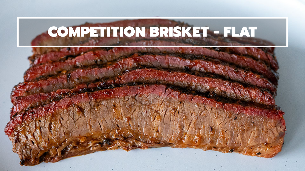 Competition brisket flat slices