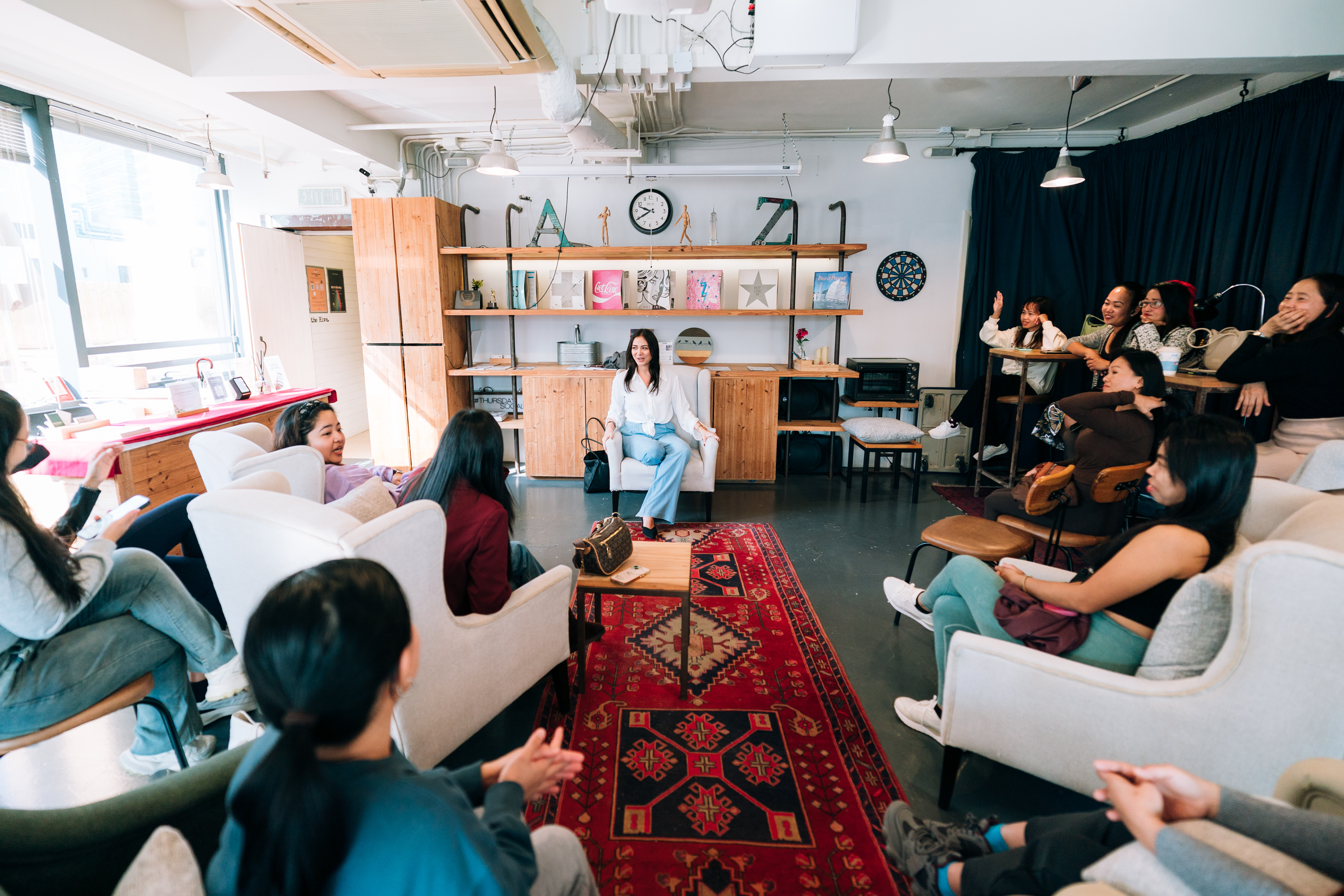 Joelle leading a workshop