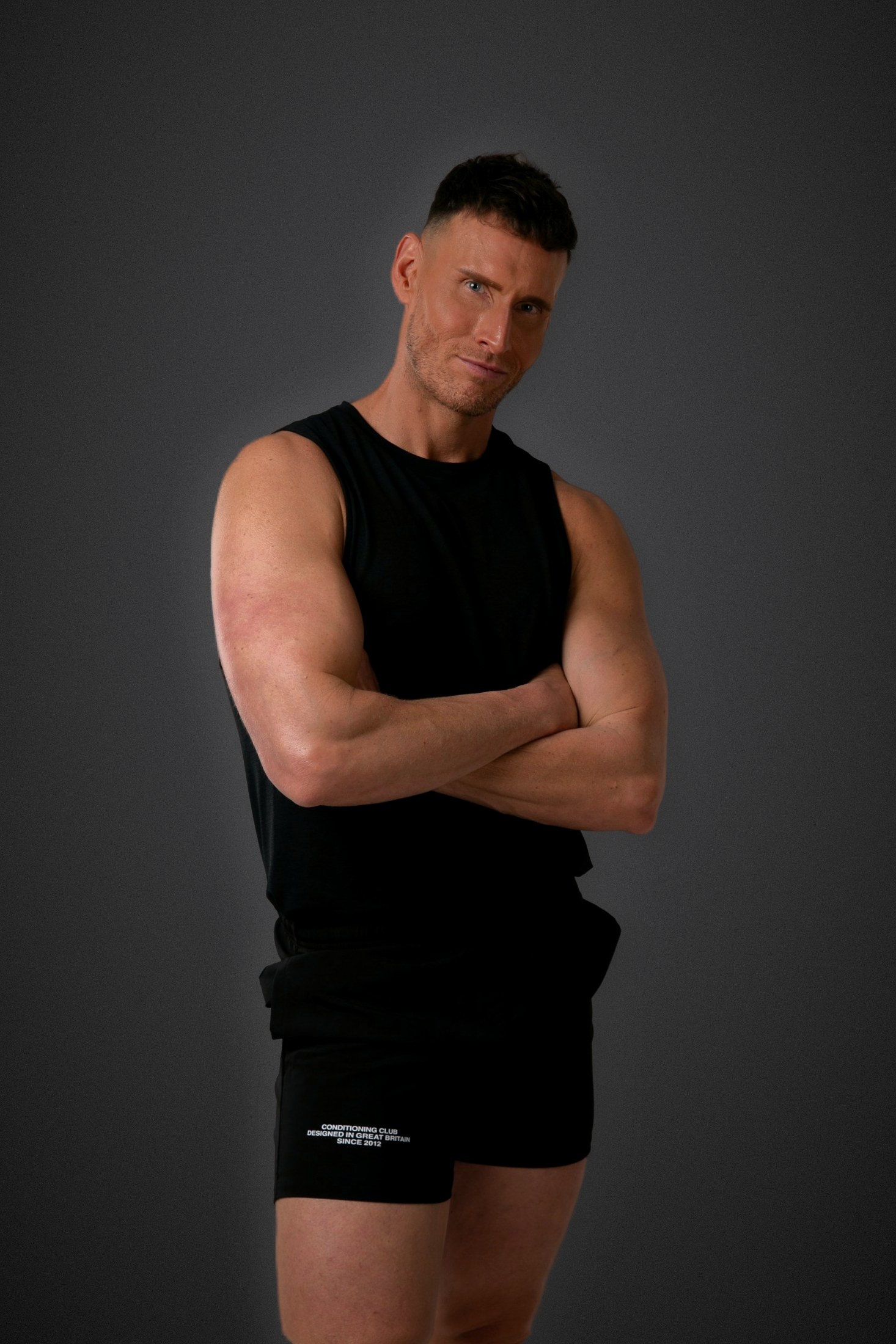 Luke Hines, arms crossed