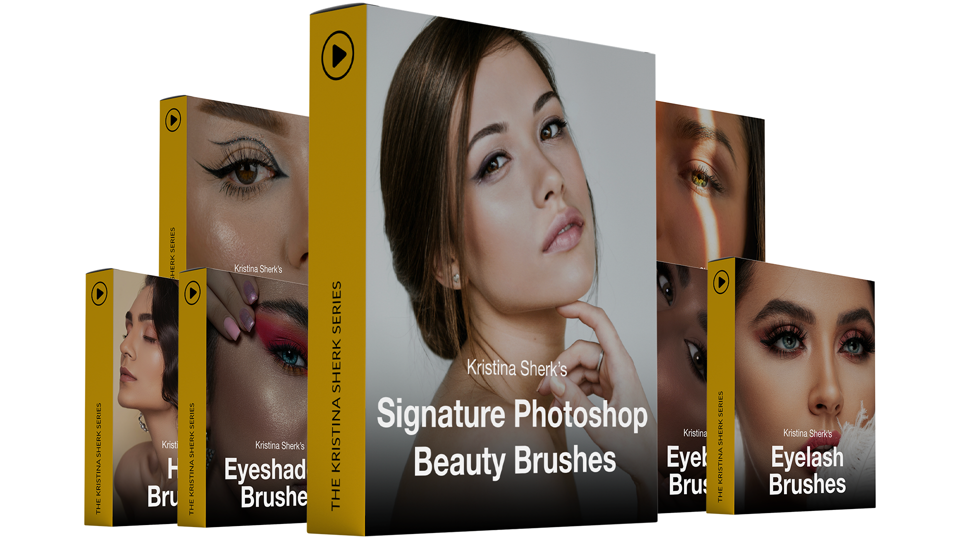 Signature Photoshop Beauty Brushes product bundle for portrait retouching