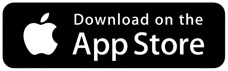 Black “Download on the App Store” badge with the white Apple logo on the left and white text reading “Download on the App Store.”