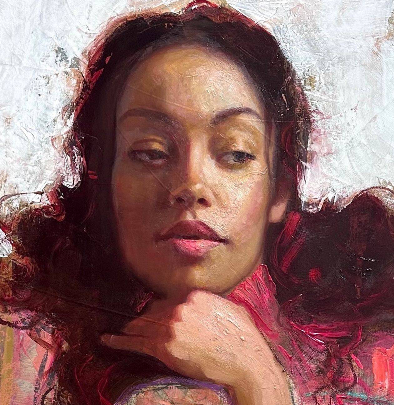 Finished portrait by Rosso Emerald Crimson