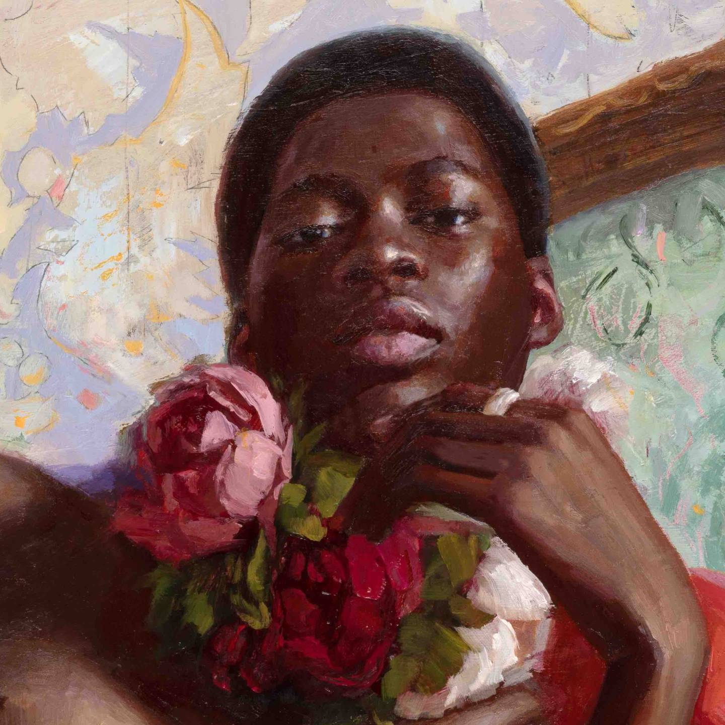 Portrait detail - shoulder and neck