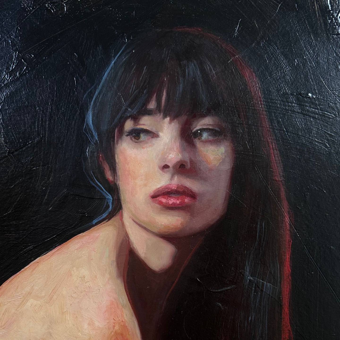 Portrait detail - mouth and chin
