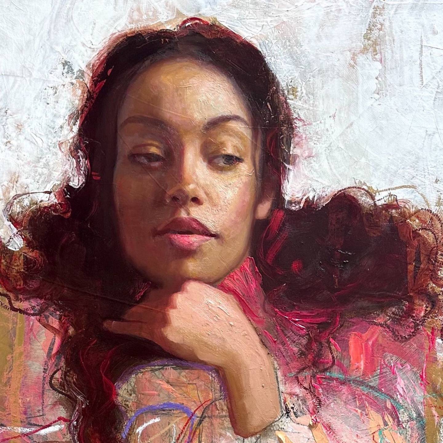 Portrait detail - eye and cheek