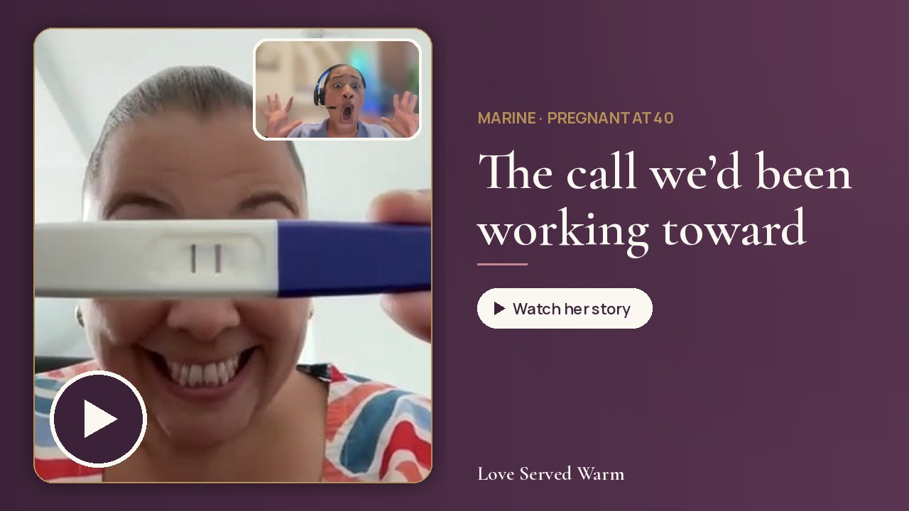 Marine: pregnancy announcement at 40
