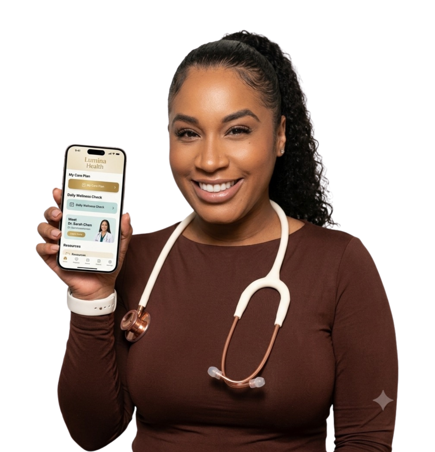 Tianna Trinidad with the PMOS Fertility GPS
