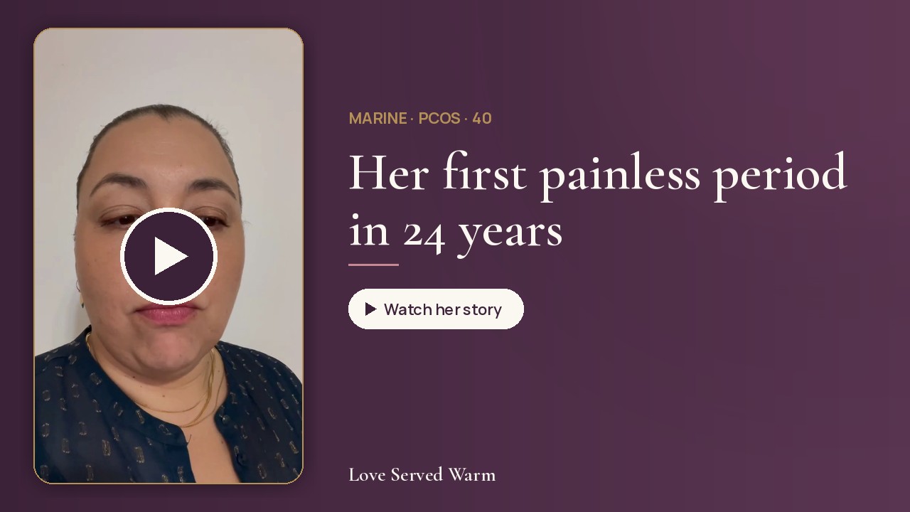 Marine: her first painless period in 24 years