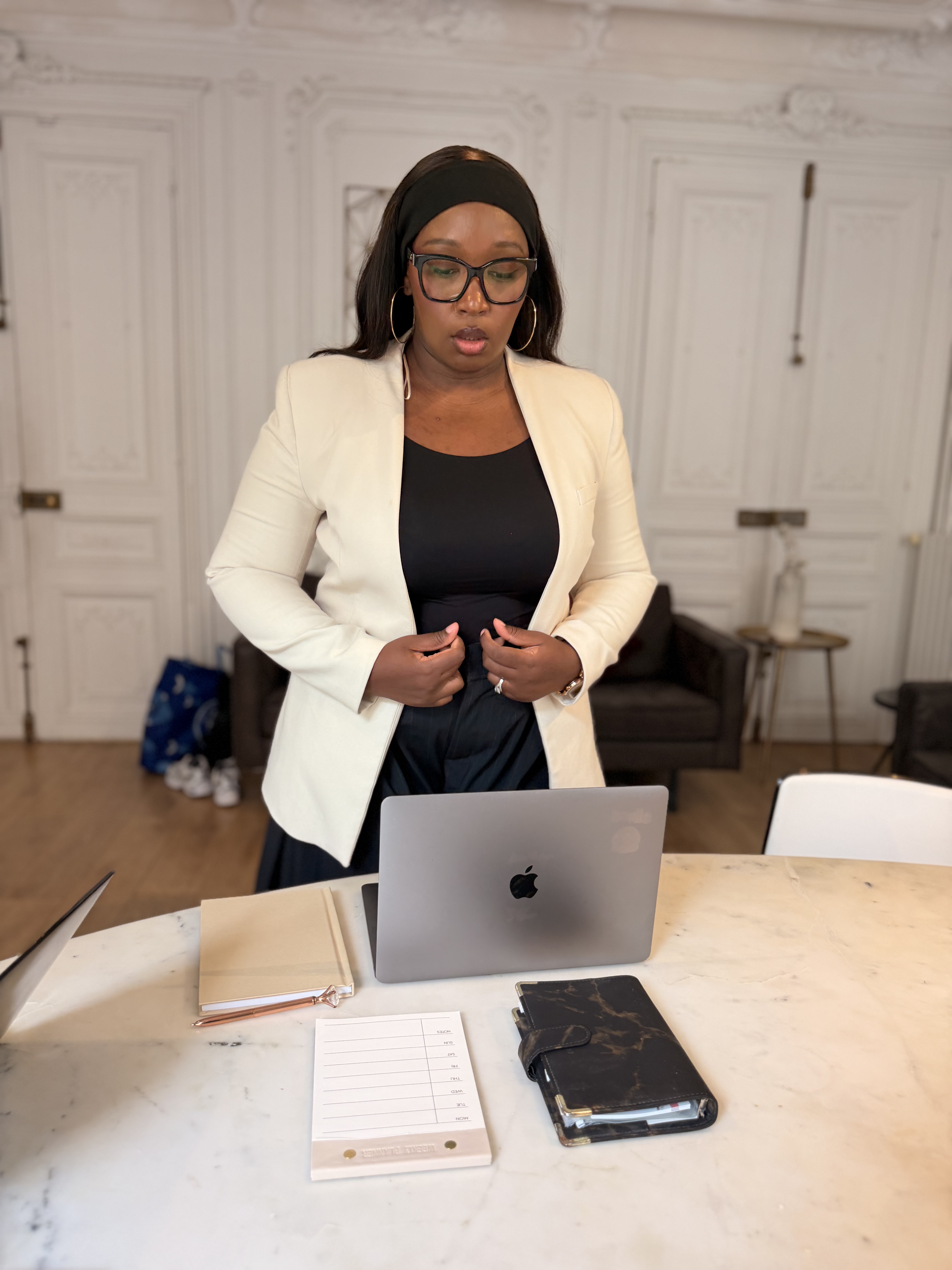 Hawa Konaté au travail