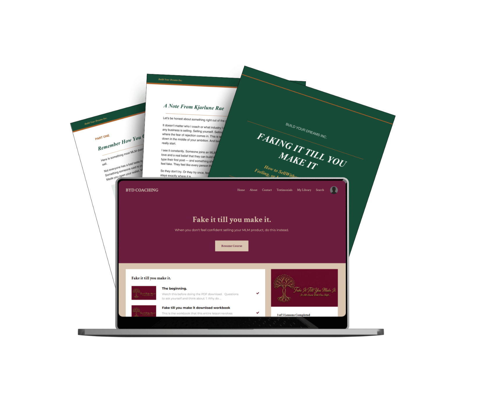 Fake it till you make it free workbook