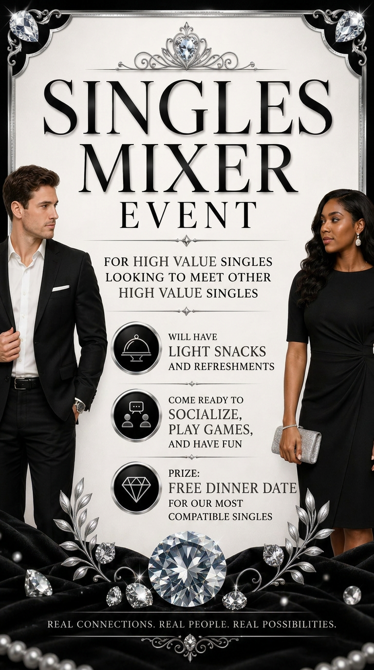 The Shortlist singles networking event invitation