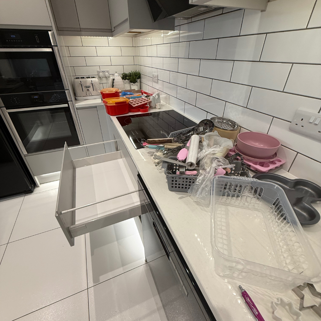 A real messy kitchen