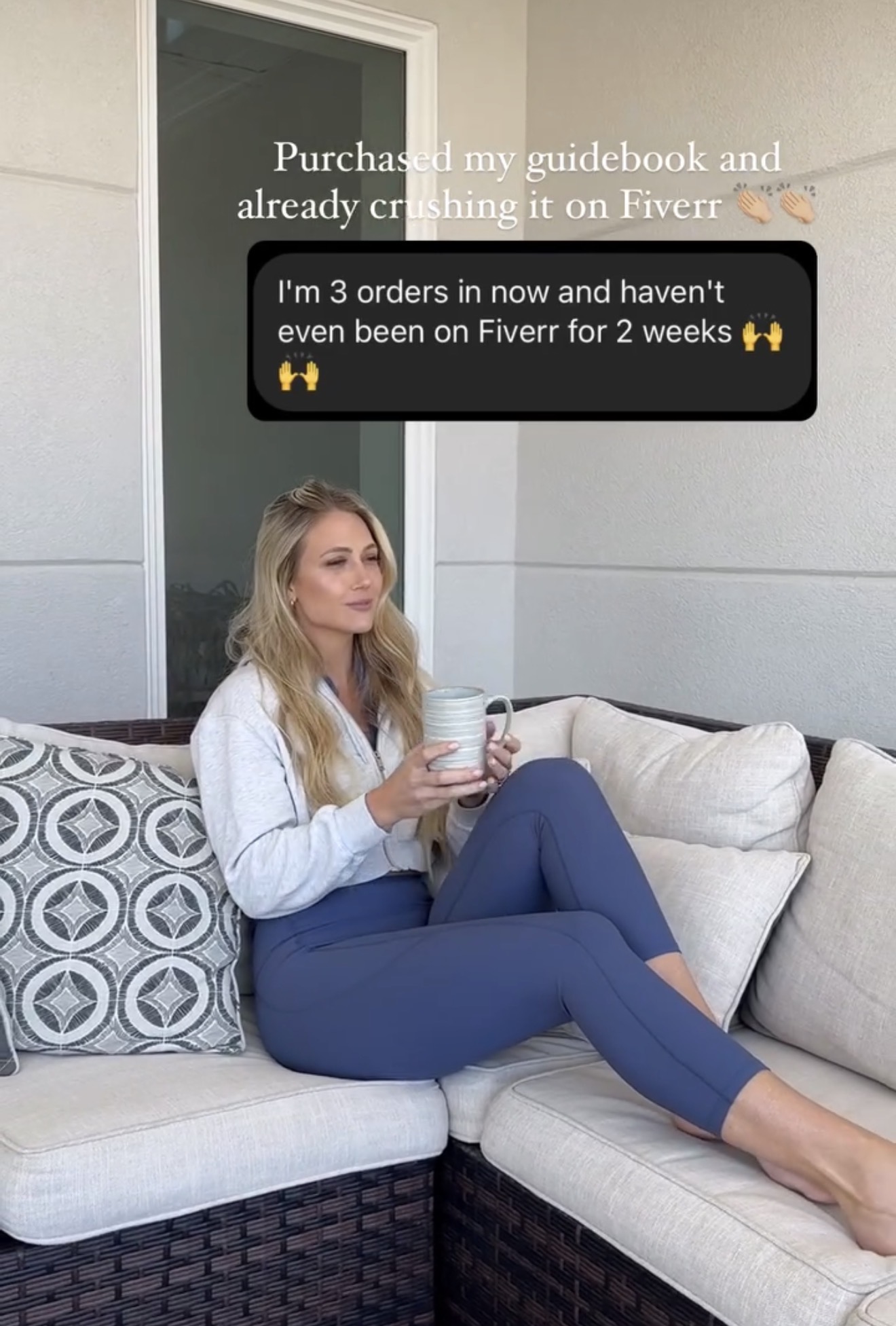 Testimonial screenshot, 3 orders in 2 weeks