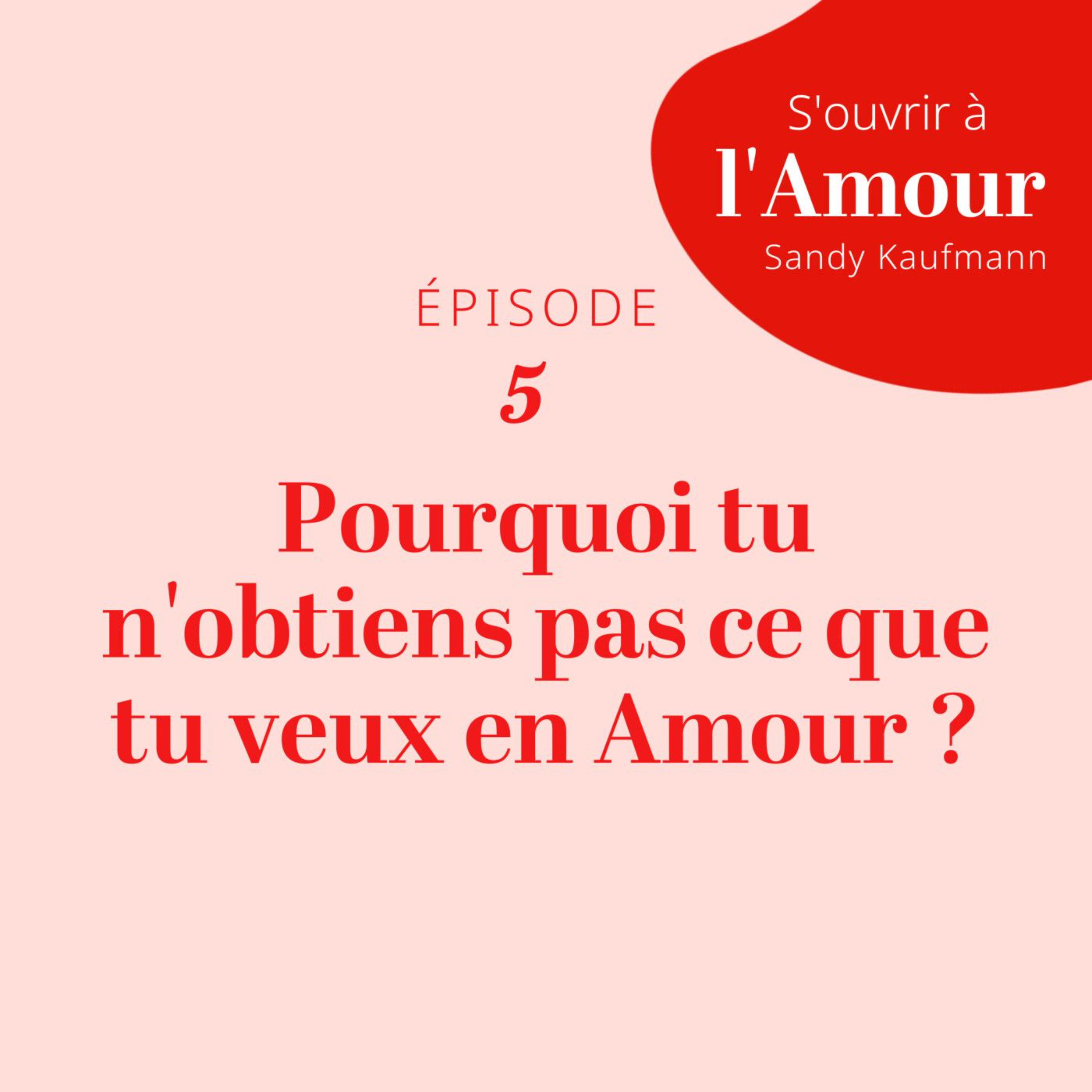 REDIFF 5. Pourquoi tu n'obtiens pas ce que tu veux en Amour ?