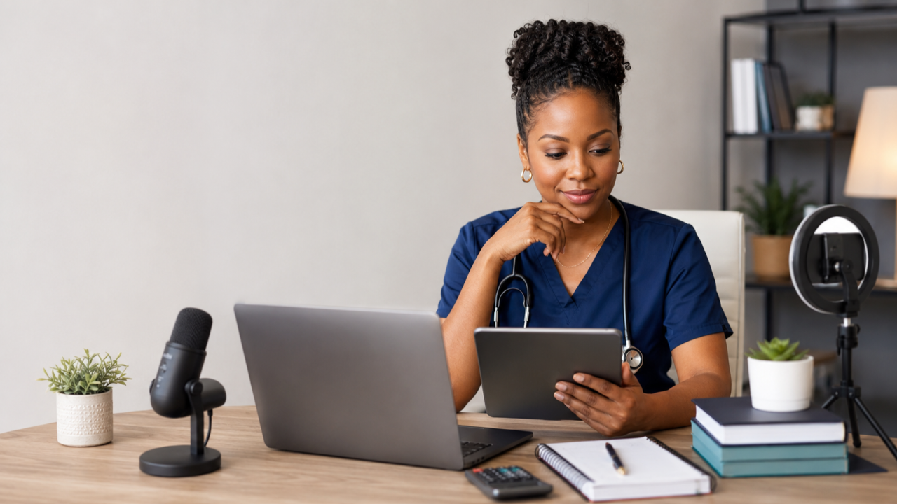 Psychiatric nurse practitioner exploring side-hustle opportunities that do not require seeing additional patients.