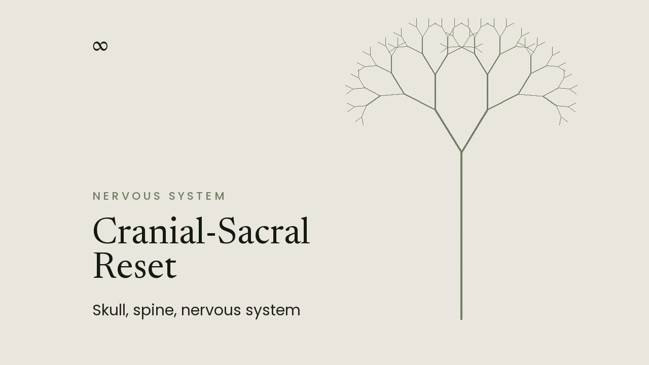 Cranial Sacral and Nervous System Reset