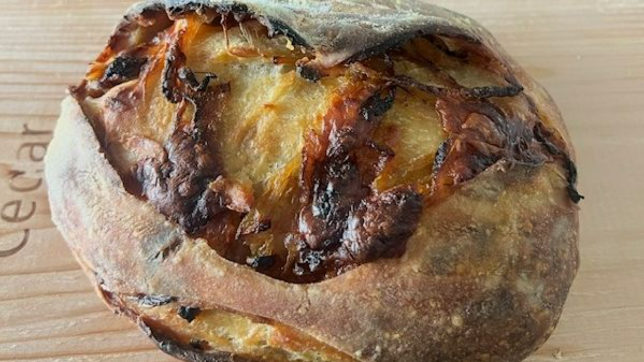 French onion sourdough loaf