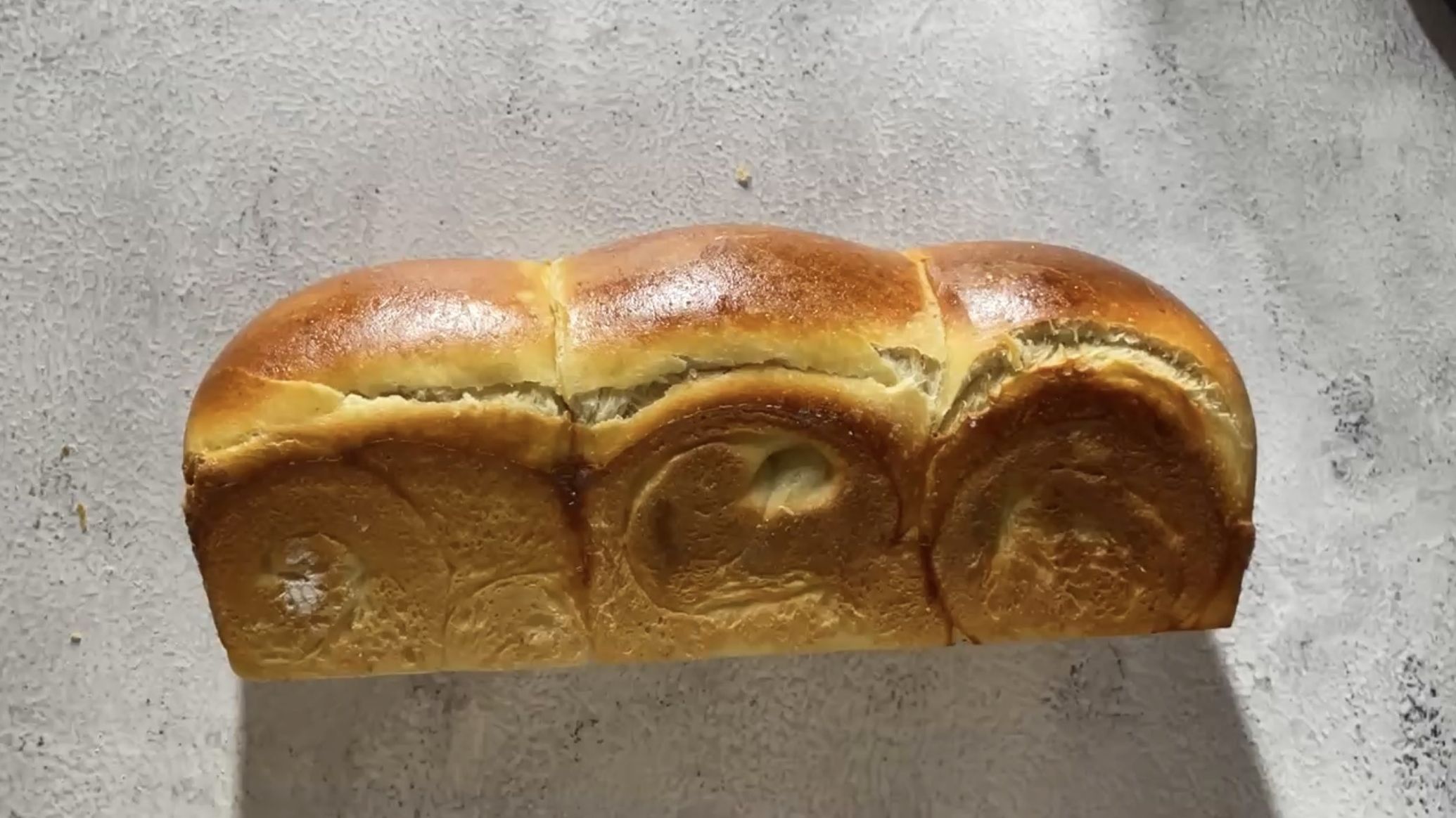 Golden brioche loaf