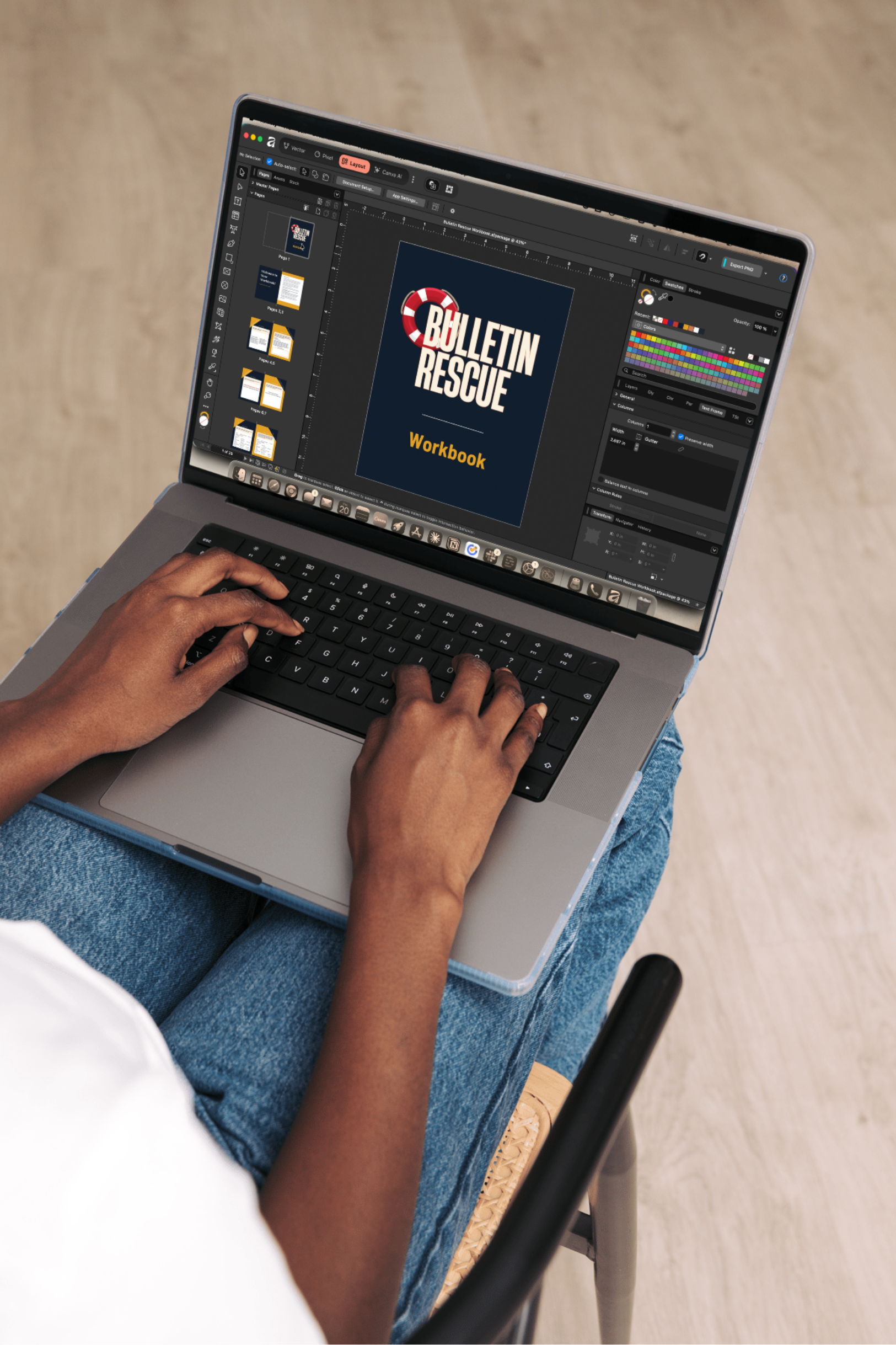A flat single-page flyer made in Canva