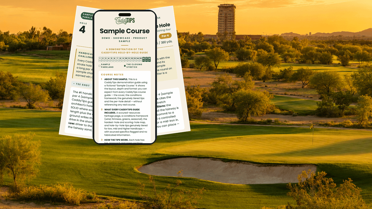 Talking Stick Golf Course Tips