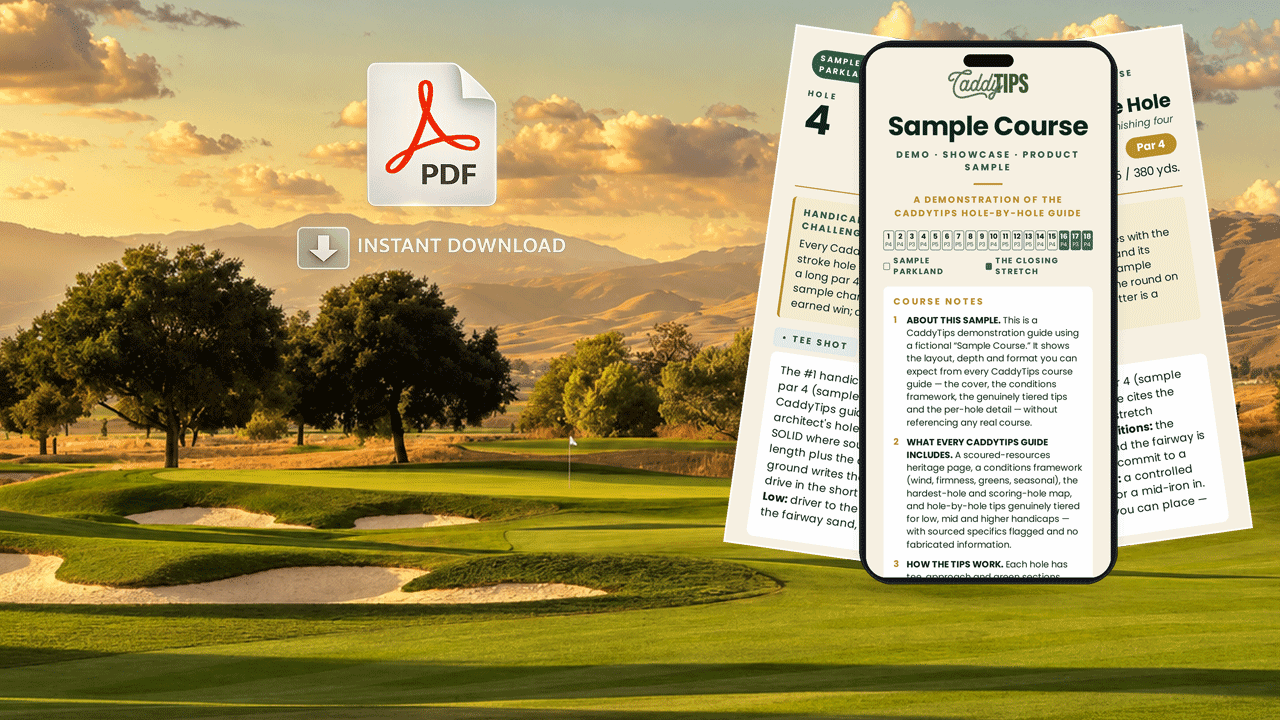 San Juan Oaks Golf Club Course Tips