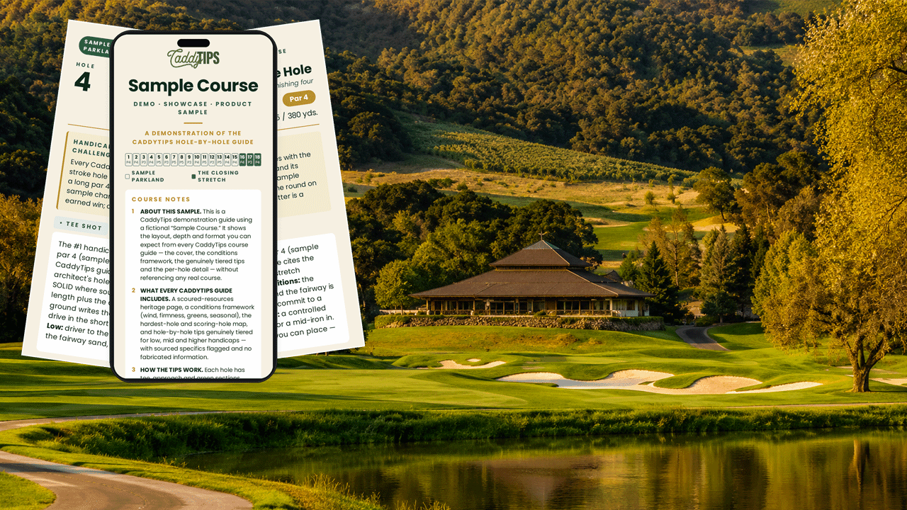 Carmel Valley Ranch Course Tips
