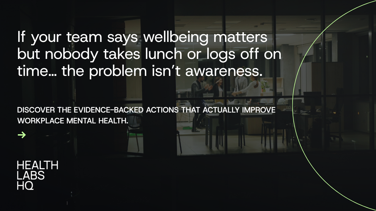 From awareness to action: what the evidence says about lifting mental health at work