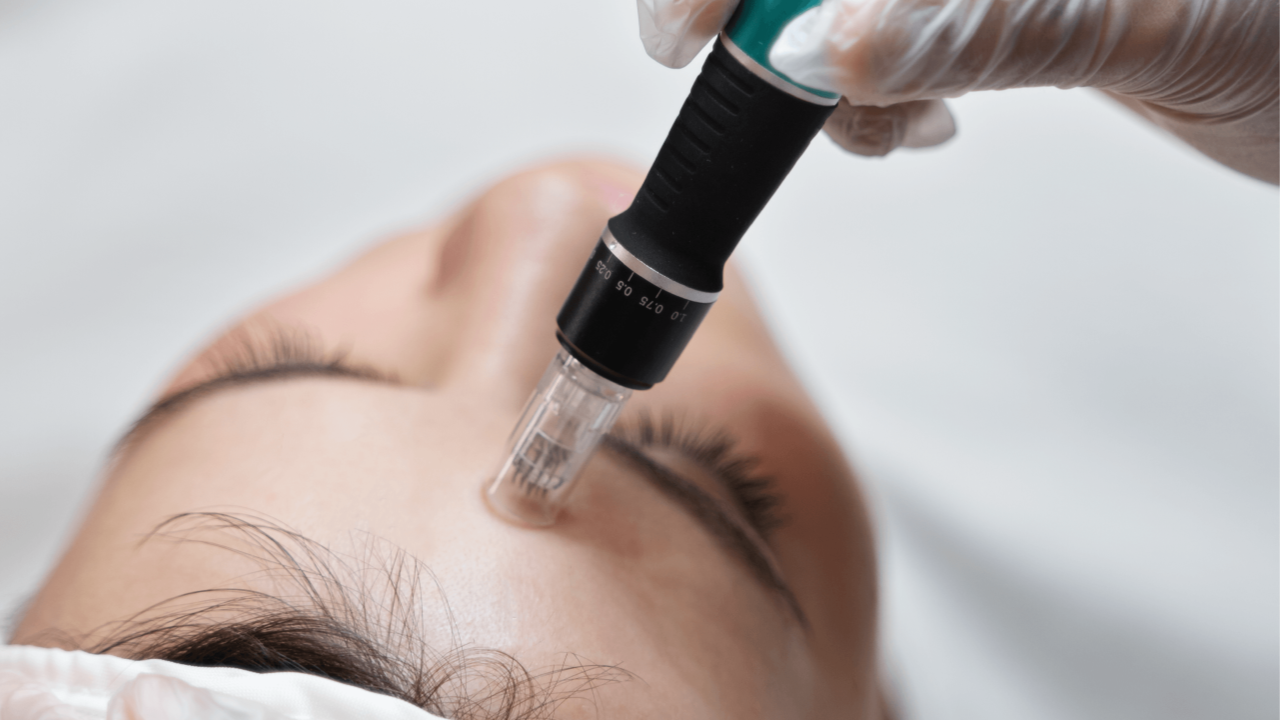 Microneedling on Eyes and Lips