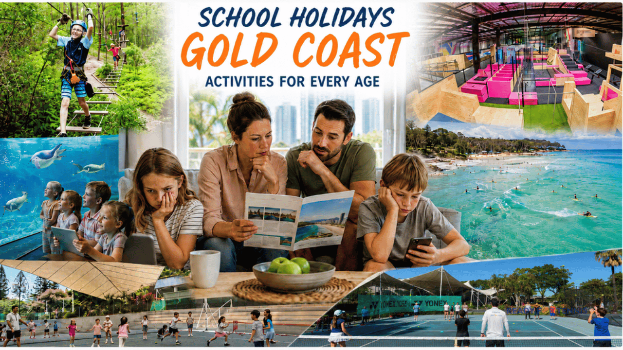 Image of Gold Coast Family looking at various activities for the school holidays