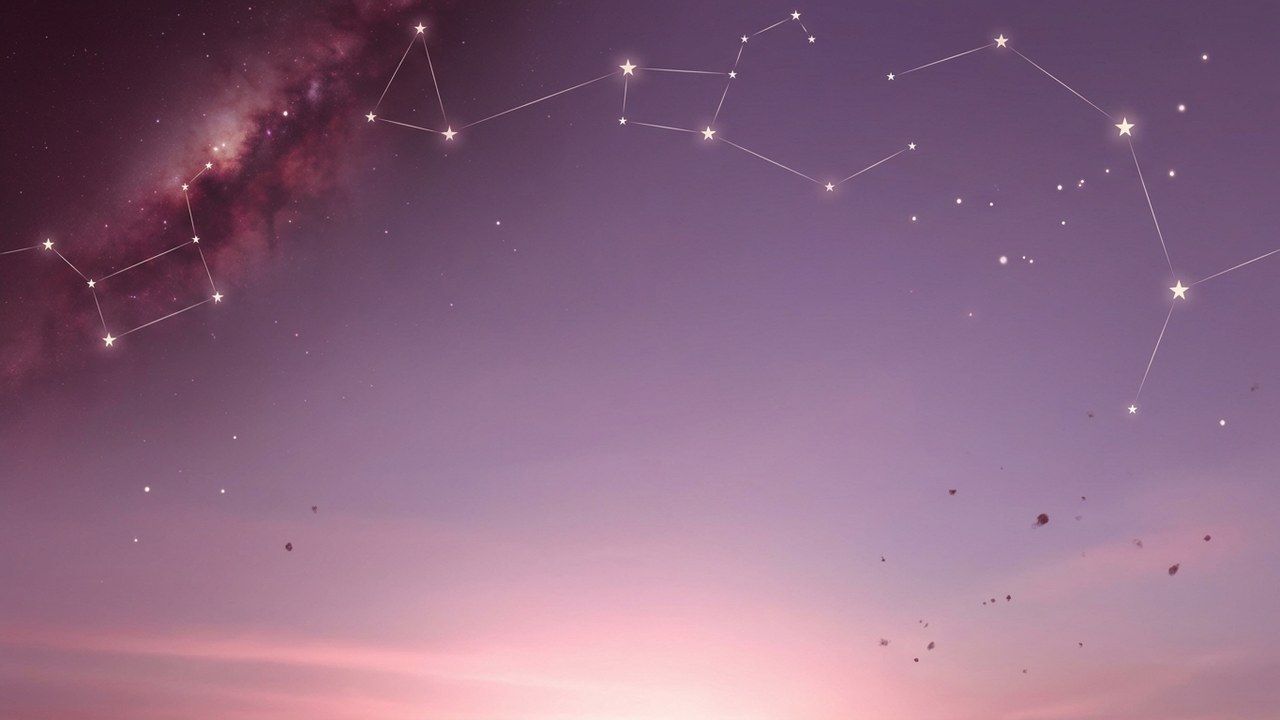 Cosmic blueprint with constellations representing astrology and systemic patterns