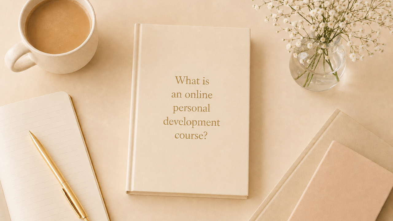 What is an online personal development course notebook