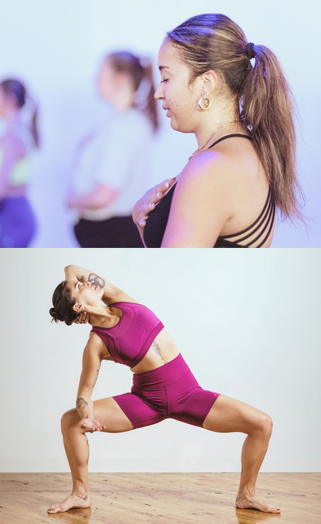 Mindful Movement Academy students practicing meditation, embodiment, and functional movement training