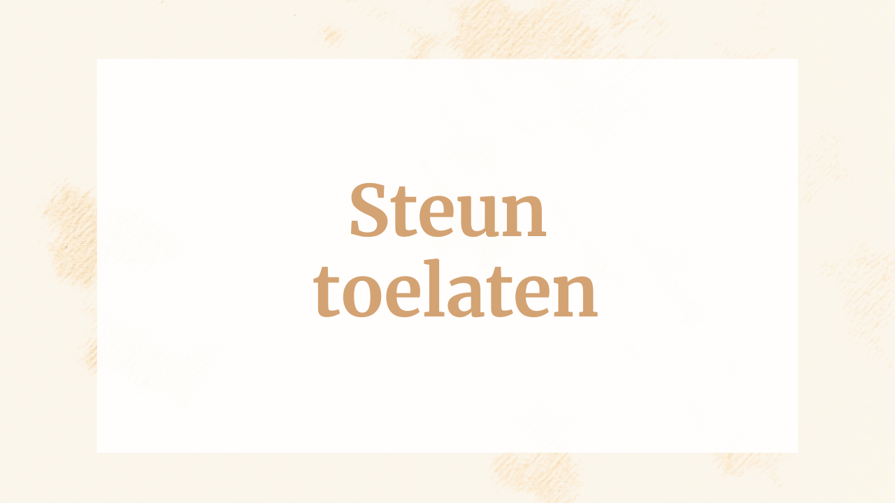 Steun toelaten