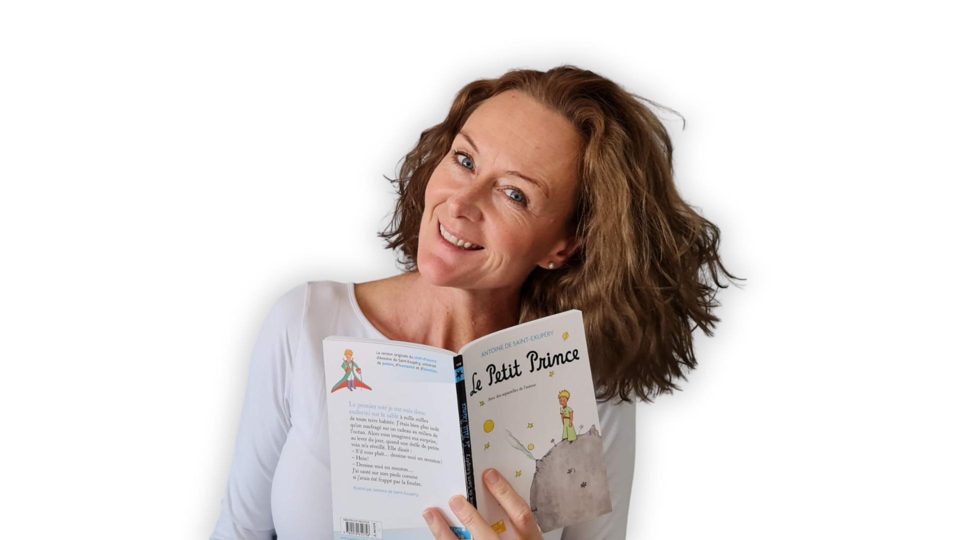 Anikó a Le Petit Prince francia kiadásával