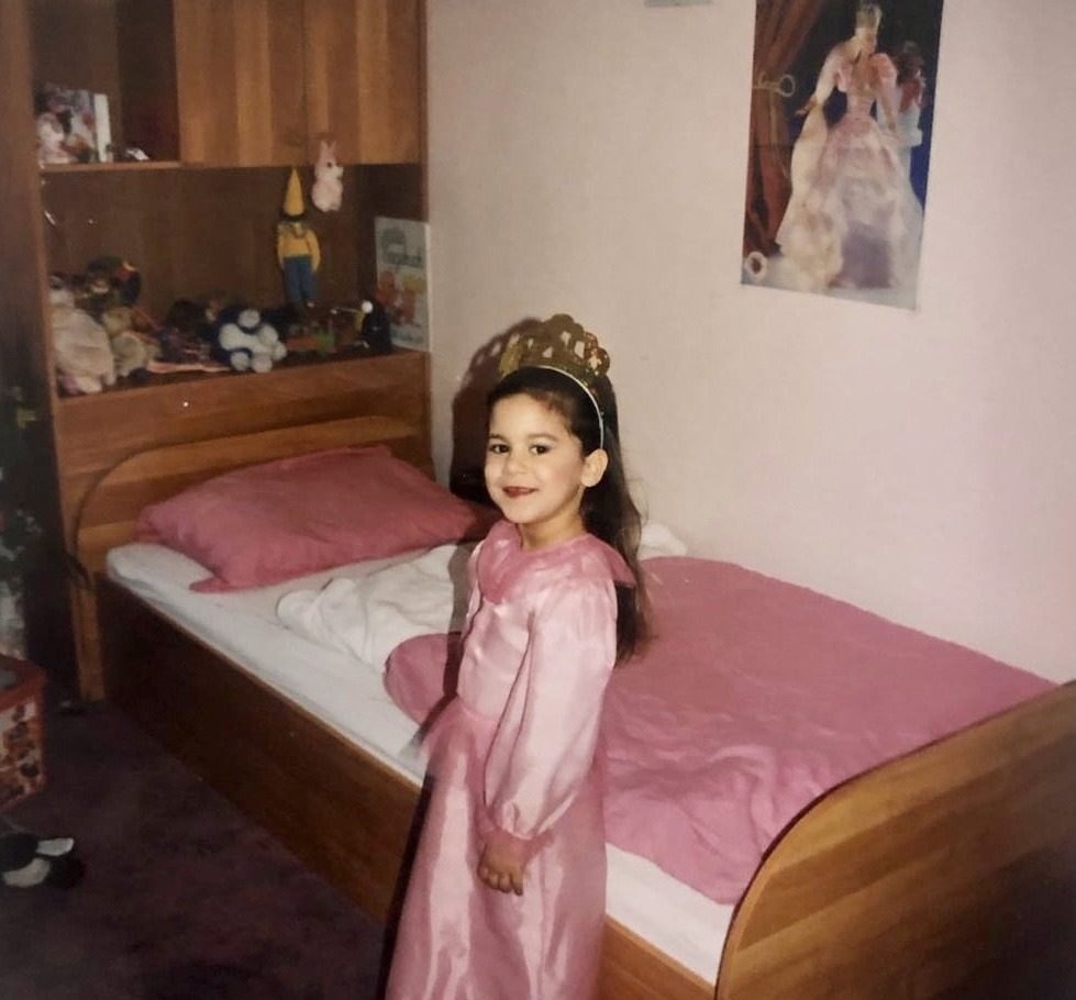 A child in a princess dress