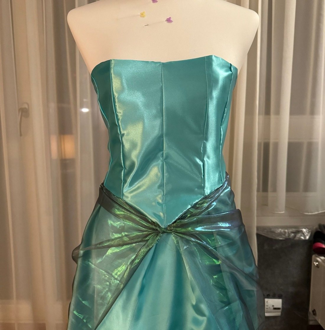 A dress sewn by hand