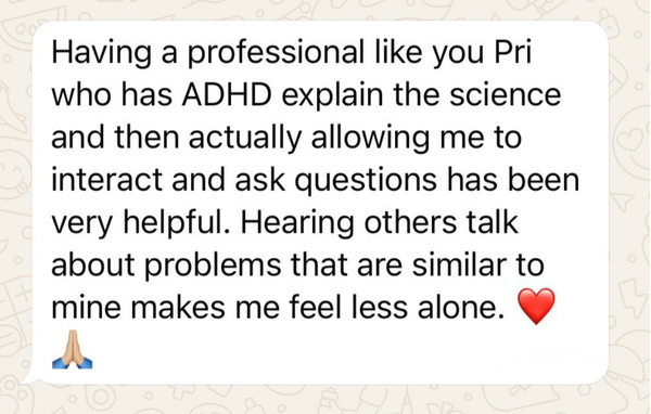Member testimonial