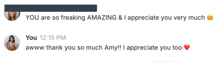 Member testimonial