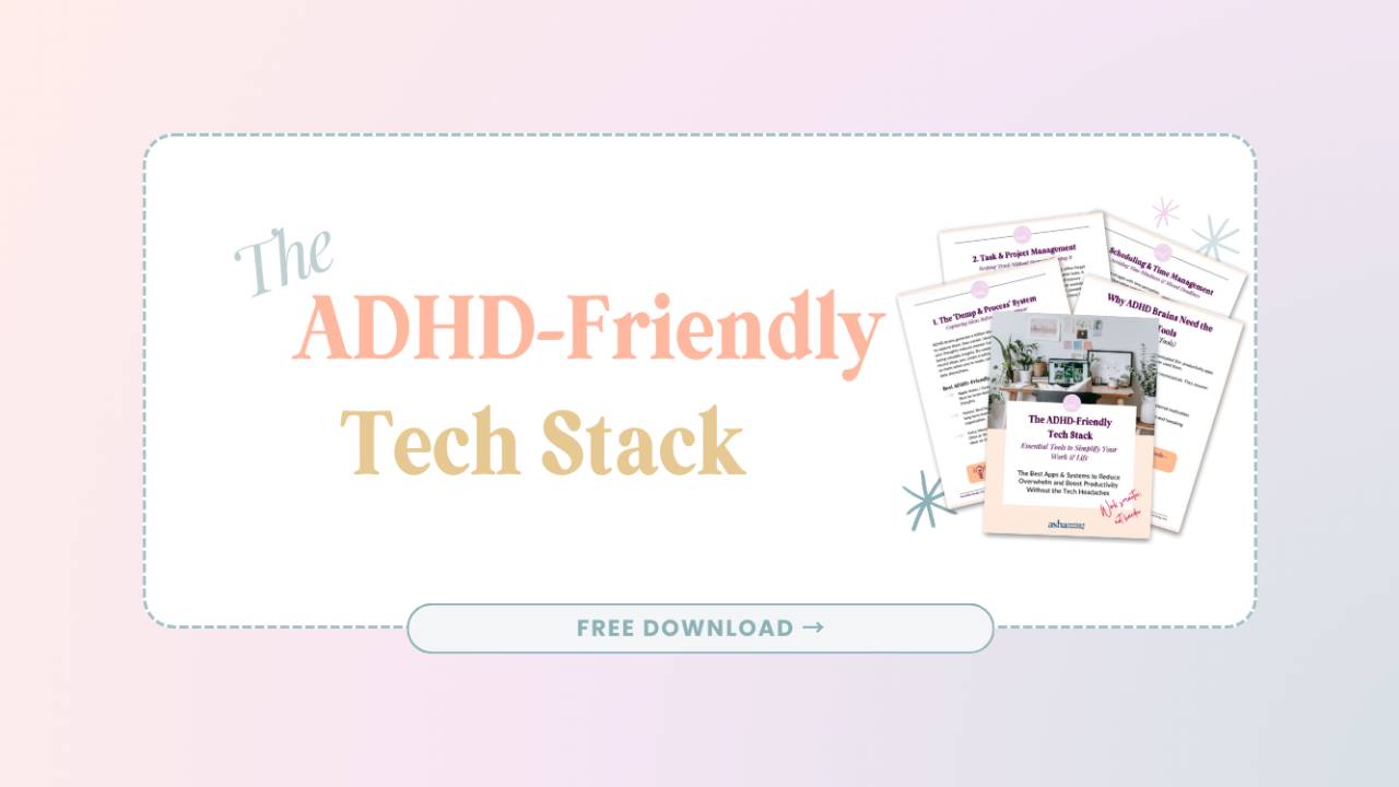 ADHD Friendly Tech Stack