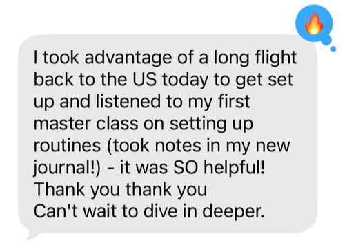 Member testimonial
