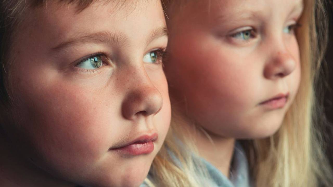 Two siblings boy and girl