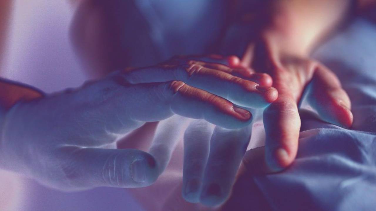 Hands held during illness