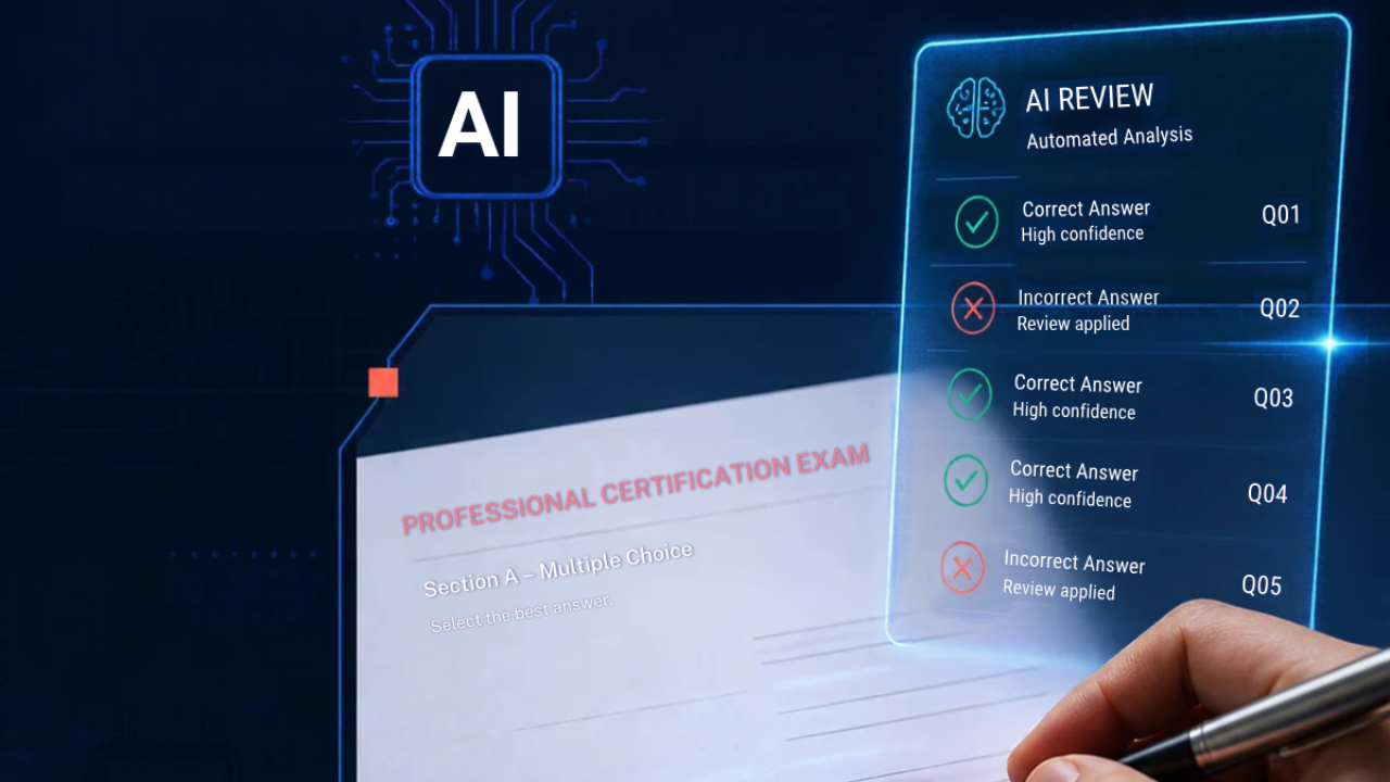 AI Can Give You a Mark. But It Cannot Tell You If You Have Passed Your Professional Exam.