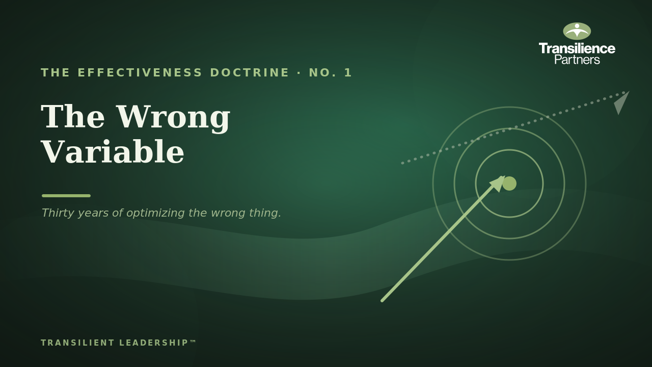 Concentric target rings, one arrow striking the centre and a dotted arrow veering past it