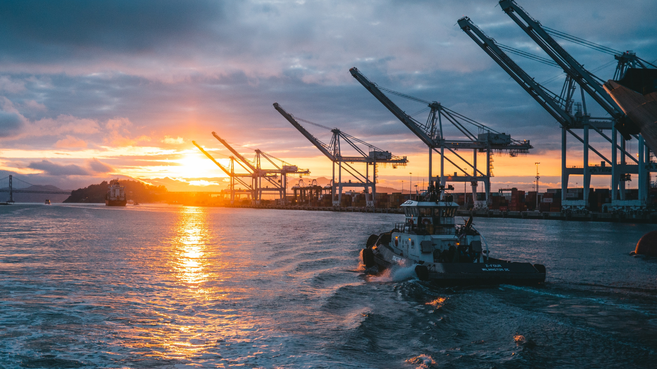 An offshore oil platform operating in calm ocean waters, illustrating the shift from reactive safety measures to emotional intelligence in leadership.