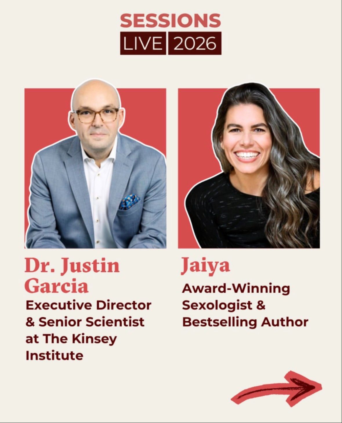 Dr. Justin Garcia of Kinsey Institute, Jaiya sexologist 